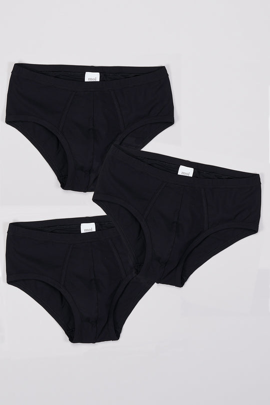 3-Pack Brief schwarz