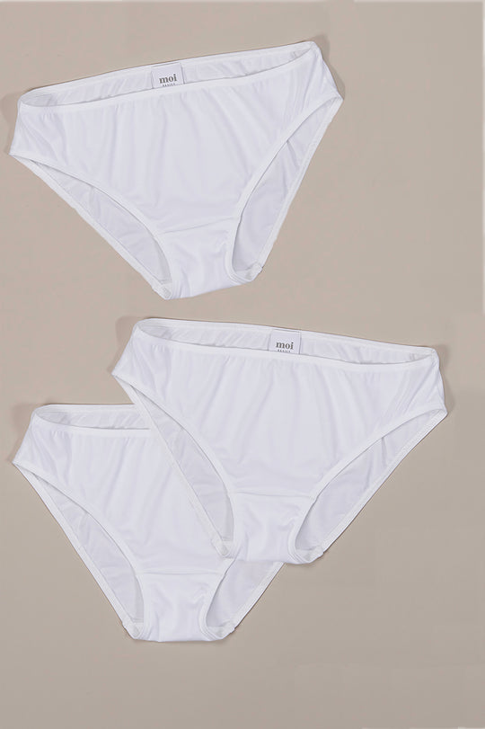 3-Pack Slip weiß